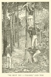 Ilustracja do Dni Szkolnych Toma Browna (grawerowanie) autorstwa Louis John Rhead