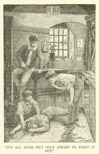 Ilustracja do Dni Szkolnych Toma Browna (grawerowanie) autorstwa Louis John Rhead