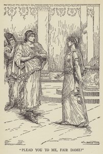 Błagaj mnie, piękna damo? autorstwa Louis John Rhead