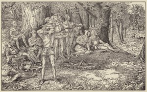 Pamiętaj, chełpie się, że twoja głowa jest postawiona! autorstwa Louis John Rhead