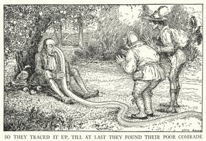 Więc prześledzili to, aż w końcu znaleźli swojego biednego towarzysza (lito) autorstwa Louis John Rhead