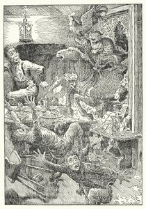 Muzycy z Bremy (lito) autorstwa Louis John Rhead
