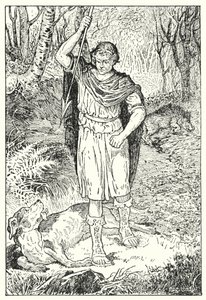 The Old Hound (litografia) autorstwa Louis John Rhead