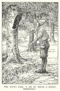 Kruk powiedział: „Jestem z urodzenia córką króla” (lito) autorstwa Louis John Rhead