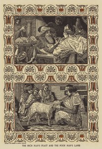 Uczta bogaczy i baranek ubogich autorstwa Louis John Rhead