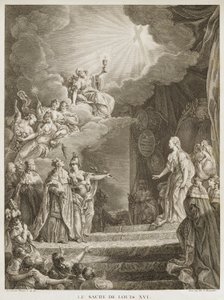 Koronacja Ludwika XVI autorstwa Louis Joseph I Masquelier
