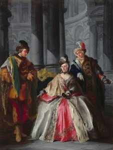Trzy postacie przebrane na maskaradę, ok. 1930 r. 1740.