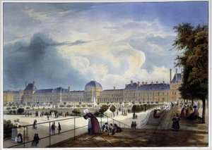 Le palais des Tuileries - w „Paris en 1837” autorstwa Arnout