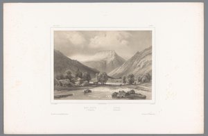 Widok na Gaustatoppen w Telemarku Mont-Gousta w Tellemarken / Gousta. Tellemarken (tytuł na obiekcie) Twarze w Skandynawii (tytuł serii) Vues du Nord. Norwegia (tytuł serii)