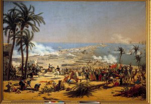 Kampania (wyprawa) Egiptu (1798-1801): „” Bitwa pod Aboukir (25 lipca autorstwa Louis Lejeune