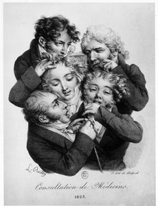 Konsultacje z lekarzami, Louis Boilly autorstwa Louis Leopold Boilly