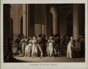 Galerie Pałacu Królewskiego, 1809. autorstwa Louis Leopold Boilly