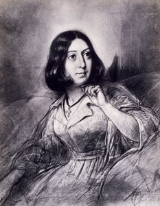Portret George Sand, pseudonim Amantine-Lucile-Aurore Dupin (Paryż) autorstwa Louis Leopold Boilly