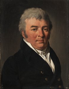 Portret mężczyzny w zapiętej kurtce autorstwa Louis Leopold Boilly