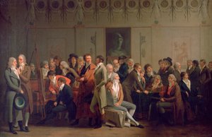Spotkanie artystów w pracowni Isabey, 1798 autorstwa Louis Leopold Boilly