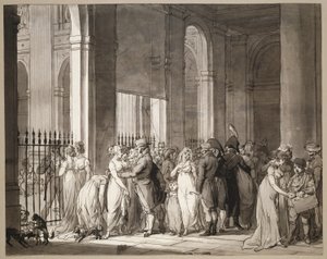 Arkady w Palais-Royal autorstwa Louis Leopold Boilly
