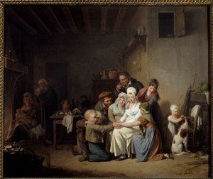 Gra w malowanie stóp wołowych autorstwa Louisa Leopolda Boilly