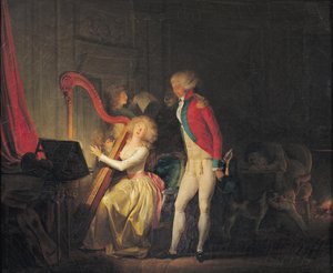 Improwizowany koncert, czyli cena harmonii, 1790 autorstwa Louis Leopold Boilly