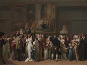Publiczna koronacja Davidsa w Luwrze, 1810 r. autorstwa Louis Leopold Boilly