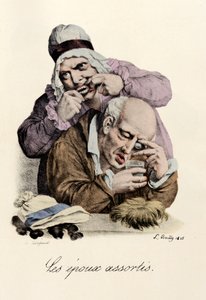 Różne szpule Grawerowanie autorstwa Louis-Leopold Boilly (Louis Leopold Boilly autorstwa Louis Leopold Boilly