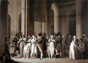 Galerie Pałacu Królewskiego. Rysunek Louisa Leopolda Boilly