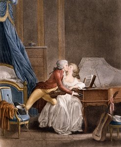 Preludium Niny. Grawerowanie przez Boilly autorstwa Louis Leopold Boilly