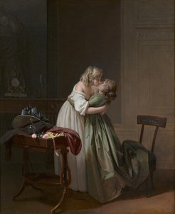 Dwie młode kobiety całują się Dwie młode kobiety całują się, ok. 1790-1794.