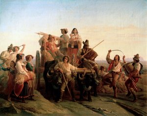 Przybycie żniwiarzy na Bagna Pontyjskie, 1833 r.