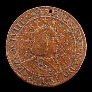 Karol VIII, 1470-1498, król Francji 1483 [awers], 14931494 autorstwa Louis Lepère