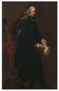 Opat trzymający list autorstwa Louis Leopold Boilly