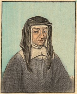 Portret Louise de Marillac (Louise Le Gras) (1591-1660) - Grawerowanie z „” Nauczanie religijne oczami. Cudowny album” Louisa Maitrejeana i Georgeta Ramonda - Francja 1910