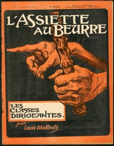 Okładka „”L’Plate au beurre””, numer 295, Satyryczna w kolorach autorstwa Louis Malteste