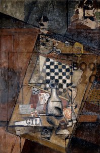 Martwa natura z szachownicą, 1912.