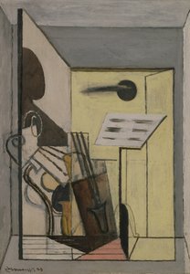 Karta partytury, 1929 autorstwa Louis Marcoussis