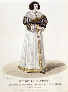 Marie-Madeleine (Marie Madeleine) Pioche de La Vergne, hrabina Lafayette (Madame de la Fayette) (1634-1693), honorowa córka królowej Austrii Anny. W „”francuskiej galerii znanych kobiet””