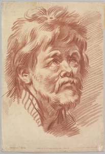 Głowa starego człowieka, połowa do końca XVIII wieku. autorstwa Louis Marin Bonnet