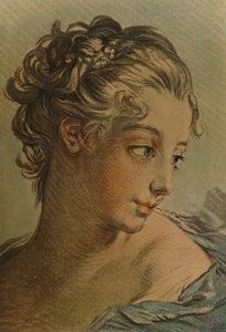 Głowa młodej dziewczyny, c1760-1790, 1913 autorstwa Louis Marin Bonnet