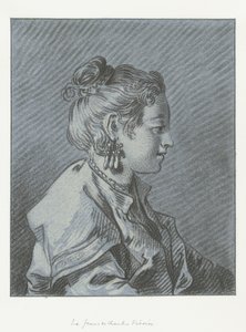 Portret fińskiej pokojówki Tête de femme de chambre Finoise autorstwa Louis Marin Bonnet