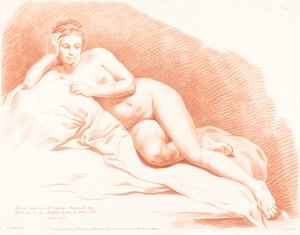 Półleżąca naga kobieca, 1771.