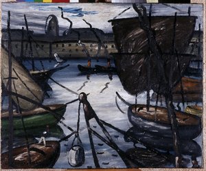 Stary port. Obraz Louisa Mathieu Verdilhana (Louis-Mathieu Verdilhan