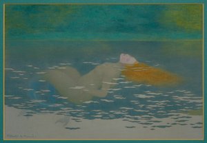 Syrenka (gwasz na jedwabiu)