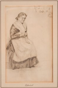 Robienie na drutach, 1884. autorstwa Louis Michel Eilshemius