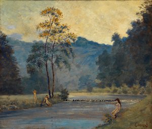 Trzy dziewczyny i rzeka, 1907.