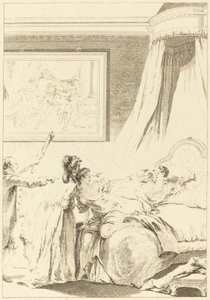 Le gascon puni autorstwa Louis Michel Halbou and Antoine Jean Duclos after Jean Honoré Fragonard