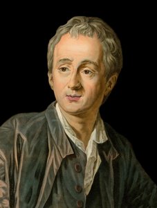 Portret francuskiego pisarza i filozofa Denisa Diderota (1713-1784) grawerowany przez Michela Van Loo