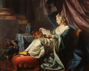 Młody sułtan czytający list, autorstwa Louis Michel van Loo