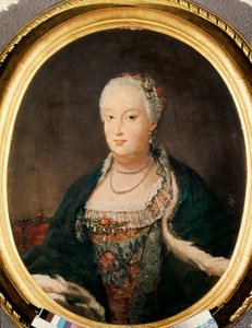 Barbara z Braganzy (1711-1758), królowa Hiszpanii (1746-1758), żona Ferdynanda VI autorstwa Louis Michel van Loo
