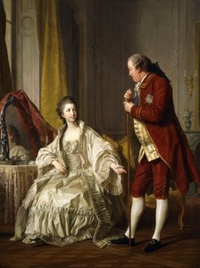 Podwójny portret markiza i markizy de Marigny, 1769 autorstwa Louis Michel van Loo