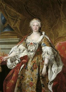 hiszpański: Isabel Farnesio, reina de España Oficjalny portret królowej Isabel de Farnesio autorstwa Louis Michel van Loo