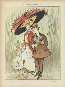 Jesienne deszcze. Ilustracja do Le Rire
